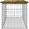 Sodo suoliukas, 103x44x42cm, impregnuota pušis, gabiono dizaino