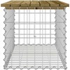 Sodo suoliukas, 83x44x42cm, impregnuota pušis, gabiono dizaino