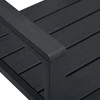 Sodo suoliukas, juodos spalvos, 120cm, HDPE, medienos imitacija