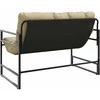 Sodo suoliukas su pagalvėle, taupe spalvos, 113cm, plienas