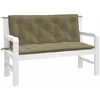 Sodo suoliuko pagalvėlės, 2vnt., taupe, 120x50x7cm, audinys