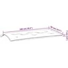 Sodo suoliuko pagalvėlės, 2vnt., vyno, 100x50x7cm, audinys