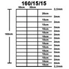Sodo tvora, sidabrinės spalvos, 50x1,6m, galvanizuotas plienas