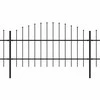 Sodo tvora su iečių viršug., juoda, (0,75-1)x11,9m, plienas