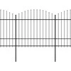 Sodo tvora su iečių viršug., juoda, (1,5-1,75)x10,2m, plienas