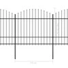 Sodo tvora su iečių viršug., juoda, (1,5-1,75)x13,6m, plienas
