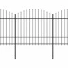 Sodo tvora su iečių viršug., juoda, (1,5-1,75)x13,6m, plienas