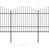 Sodo tvora su iečių viršug., juoda, (1,5-1,75)x15,3m, plienas
