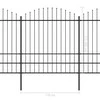 Sodo tvora su iečių viršug., juoda, (1,75-2)x15,3m, plienas