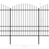 Sodo tvora su iečių viršug., juoda, (1,75-2)x8,5m, plienas
