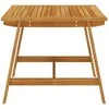 Lauko baldų komplektas Sodo valgomojo baldų komplektas, 3 dalių, juodos spalvos