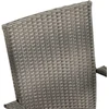 Lauko baldų komplektas Sodo valgomojo komplektas, 9 dalių, pilkas (147877+2x310085)