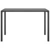 Sodo valgomojo stalas, antracito, 110x54x70cm, plienas