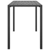 Sodo valgomojo stalas, antracito, 110x54x70cm, plienas