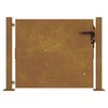 Sodo vartai, 105x105cm, corten plienas