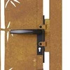 Sodo vartai, 105x130cm, corten plienas, bambuko dizaino