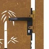Sodo vartai, 105x155cm, corten plienas, bambuko dizaino