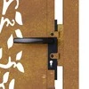 Sodo vartai, 105x155cm, corten plienas, medžio dizaino