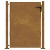 Sodo vartai, 105x155cm, corten plienas