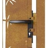 Sodo vartai, 105x180cm, corten plienas, bambuko dizaino