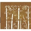 Sodo vartai, 85x100cm, corten plienas, bambuko dizaino