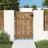 Sodo vartai, 85x150cm, corten plienas, bambuko dizaino