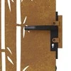 Sodo vartai, 85x175cm, corten plienas, bambuko dizaino