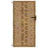 Sodo vartai, 85x200cm, corten plienas, kvadratų dizaino