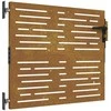 Sodo vartai, 85x75cm, corten plienas, kvadratų dizaino