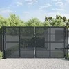 Sodo vartai, antracito spalvos, 400x175cm, plienas