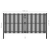 Sodo vartai, antracito spalvos, 4x2,25m, plienas