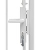 Sodo vartai, balti, 1x2m, plienas