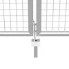Sodo vartai, sidabrinės sp., 415x200cm, galvanizuotas plienas