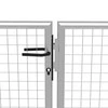 Sodo vartai, sidabriniai, 415x150cm, galvanizuotas plienas