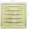 Sodo vartai, žali, 100x100cm, impregnuota pušies mediena