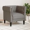 Sofa Chesterfield krėslas, taupe spalvos, audinys