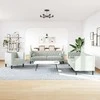 Sofa Chesterfield sofų komplektas su pagalvėlėmis, 3 dalių, pilka