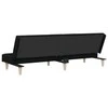 Sofa-lova, juodos spalvos, audinys