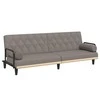 Sofa-lova su porankiais, taupe spalvos, audinys