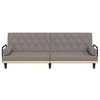 Sofa-lova su porankiais, taupe spalvos, audinys