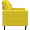 Sofa Krėslas, geltonos spalvos, 60cm, aksomas