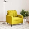 Sofa Krėslas, geltonos spalvos, 60cm, aksomas