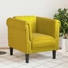 Sofa Krėslas, geltonos spalvos, aksomas