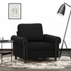 Sofa Krėslas, juodos spalvos, 60cm, aksomas