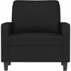Sofa Krėslas, juodos spalvos, 60cm, aksomas