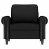 Sofa Krėslas, juodos spalvos, 60cm, aksomas