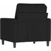 Sofa Krėslas, juodos spalvos, 60cm, aksomas