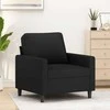 Sofa Krėslas, juodos spalvos, 60cm, aksomas