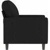 Sofa Krėslas, juodos spalvos, 60cm, aksomas