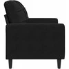 Sofa Krėslas, juodos spalvos, 60cm, aksomas